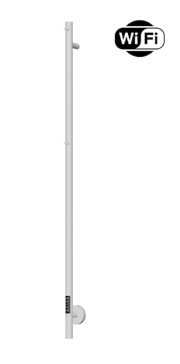 TVS Plus 1 El-håndklædetørrer m/timer og Wifi 1500 x 85 mm, Hvid